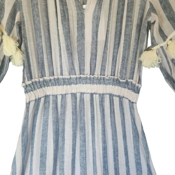 New $350 Misa Los Angeles Dasha Maxi Dress Blue Striped Size XS - Picture 13 of 14